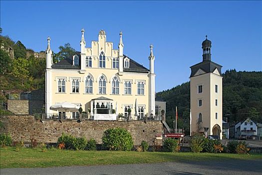 铁,博物馆,背景,城堡遗迹,莱茵兰普法尔茨州,德国