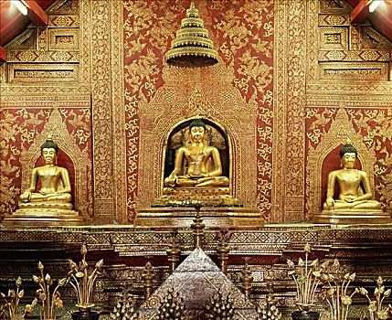 寺院,唱,清迈,泰国