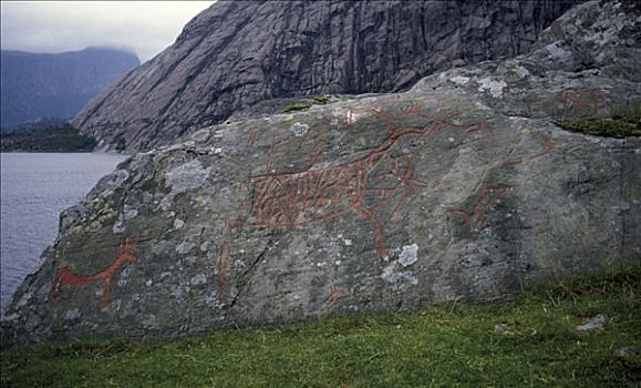 石器时代,石头,雕刻,挪威