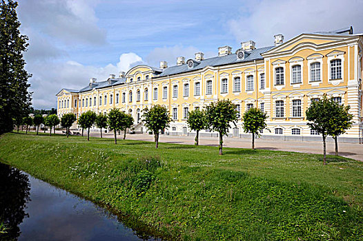 城堡,花园,巴洛克,宫殿,拉脱维亚,波罗的海国家,欧洲