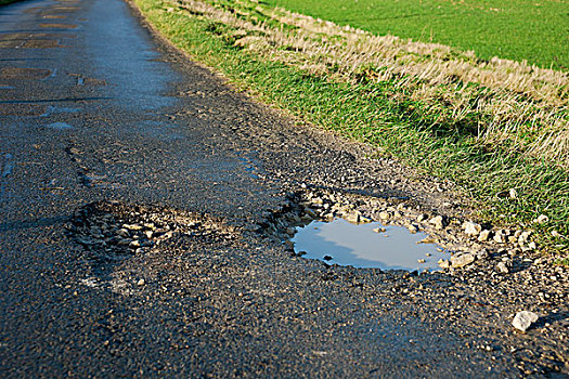 道路,水