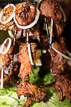 维吾尔族美食,架子烤肉
