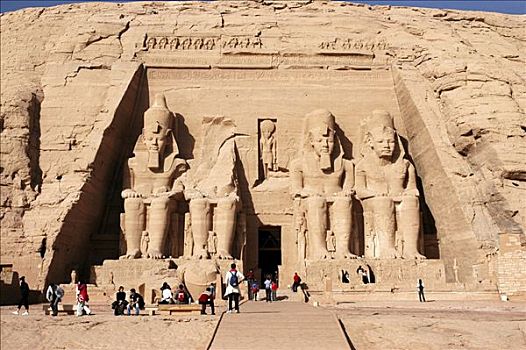 阿布辛贝尔神庙,努比亚,埃及,非洲