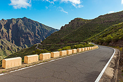 隘口,道路,山,特内里费岛,加纳利群岛,西班牙