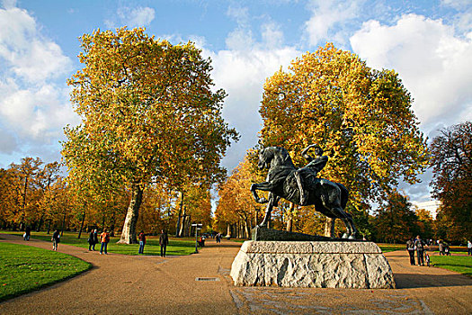 雕塑,能量,肯辛顿花园,伦敦,英国