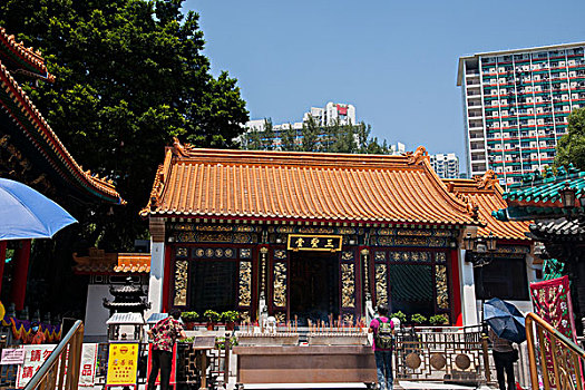 香港九龙黄大仙祠三圣堂