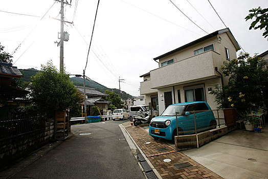 日本,岚山,民居