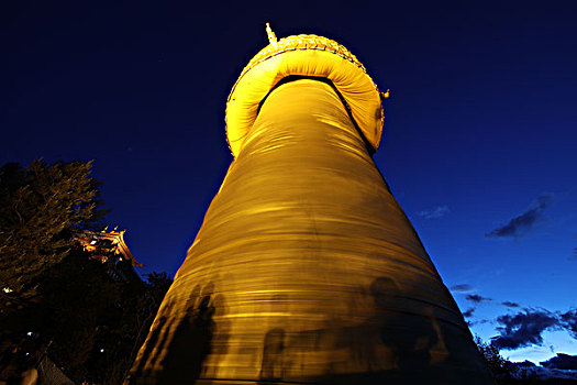 独克宗大佛寺转经筒