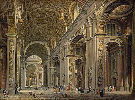 室内,圣彼得大教堂,罗马