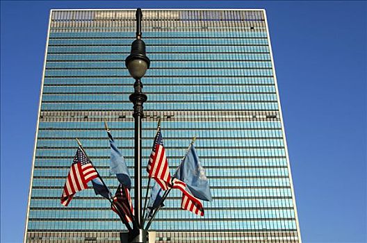 玻璃,宫殿,联合国,总部,纽约,美国