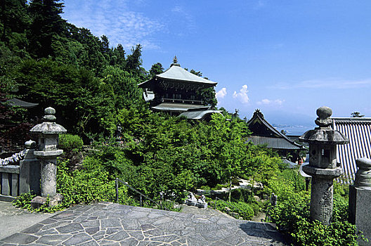 日本,靠近,广岛,宫岛,庙宇,佛教寺庙