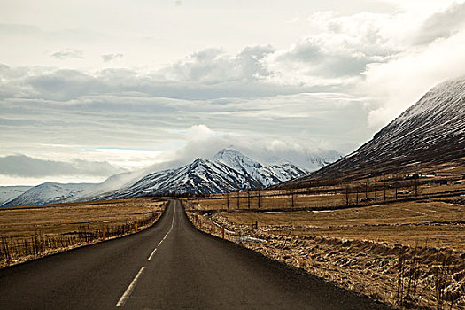 道路,火山,风景,冰岛