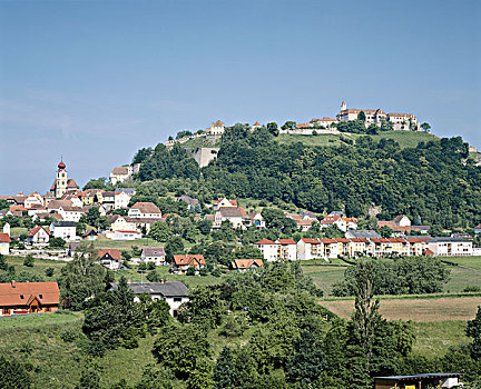 奥地利,施蒂里亚,13世纪,城堡,城镇,大幅,尺寸