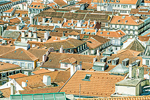 葡萄牙,里斯本,屋顶,城堡,大幅,尺寸