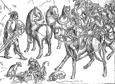 插画,土耳其,勇士,绘画,15世纪,木刻,德国,欧洲