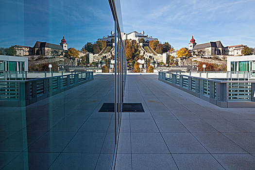 风景,屋顶,平台,萨尔茨堡,奥地利