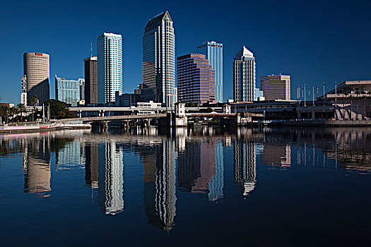 美国,佛罗里达,坦帕,城市风光,河,2009年