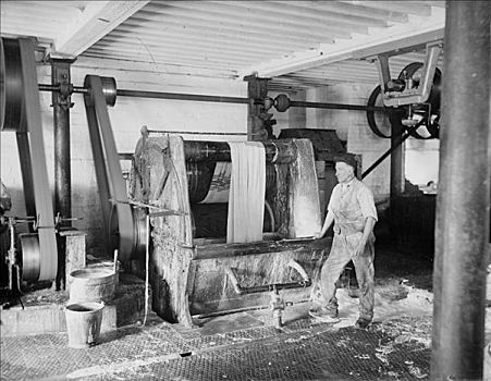 早,毯子,工厂,牛津,1898年,洗,艺术家