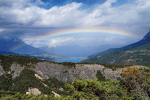 山景,彩虹