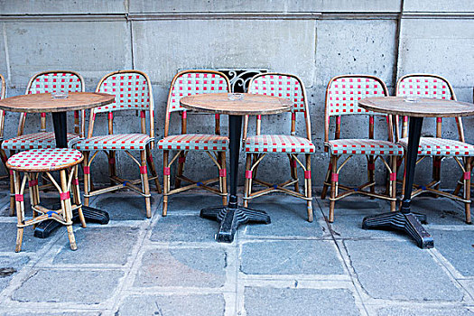 桌子,椅子,空,街边咖啡厅