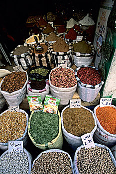 利比亚,的黎波里,麦地那,地区,调味品,销售,街上,市场