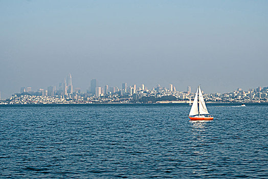 旧金山,金门,帆船