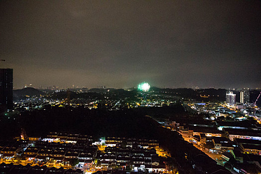 烟火夜景