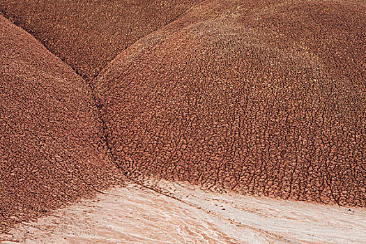 红岩,涂绘,荒漠景观,约翰时代化石床国家纪念公园,俄勒冈