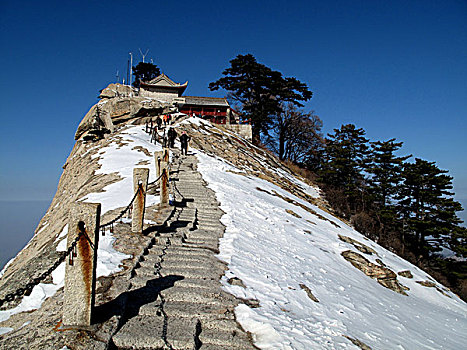 陕西-西岳华山西峰屈岭