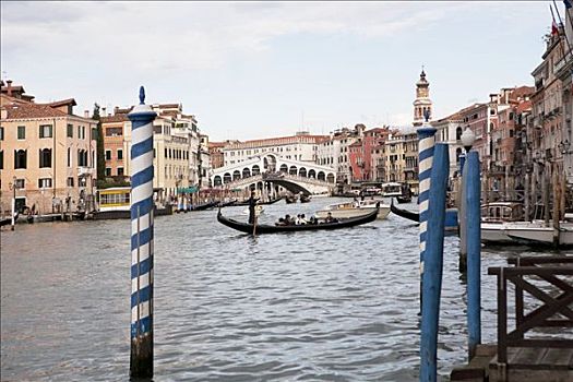 码头,运河,小船,威尼斯,意大利