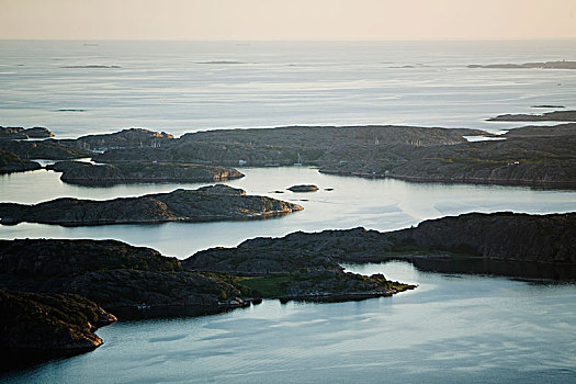航拍,群岛,瑞典