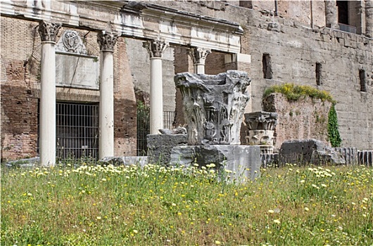 罗马,柱子,古罗马广场