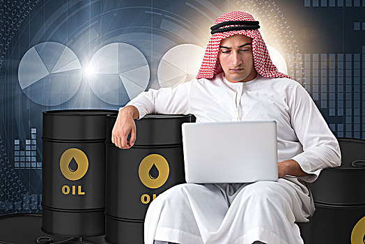 阿拉伯,商务人士,商贸,原油,油,笔记本电脑