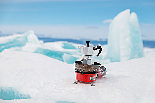 意大利,咖啡,机器,冰块,贝加尔湖,伊尔库茨克,区域,西伯利亚,俄罗斯