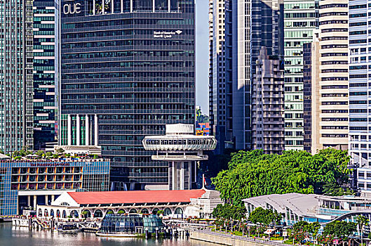 金融区,码头,新加坡,印度尼西亚,亚洲
