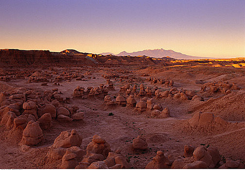 俯视,岩石,风景,鬼怪,山谷,州立公园,犹他,美国