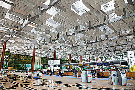 室内,国际机场,新加坡