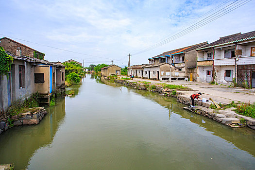 海曙,高桥镇,蒲家村,老房子,拆迁,废墟,家园,建筑,蓝天,夏天