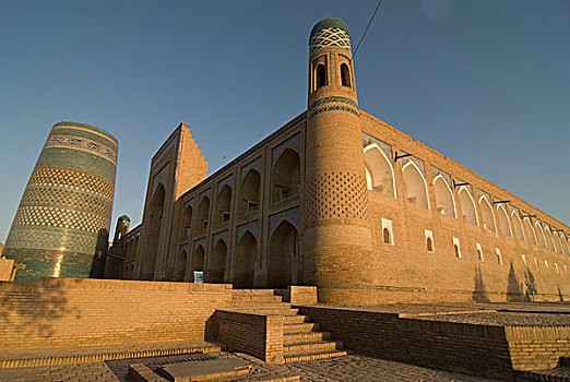 乌兹别克斯坦,希瓦,清真寺,要塞