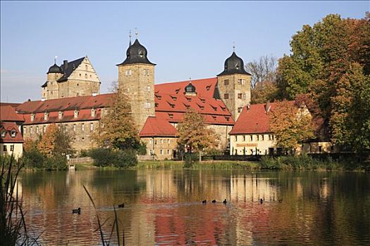 城堡,区域,上弗兰科尼亚,巴伐利亚,德国,欧洲