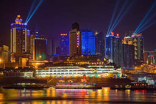 重庆朝天门夜景