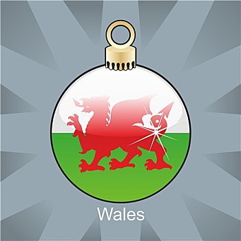 威尔士,旗帜,形状
