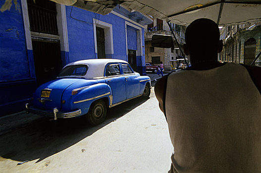 古巴,哈瓦那,街景,人力车