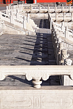 故宫里三大殿的汉白玉台基和螭首及望柱