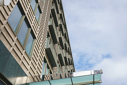 德国柏林市区建筑物，居民楼与商务楼建筑设计
