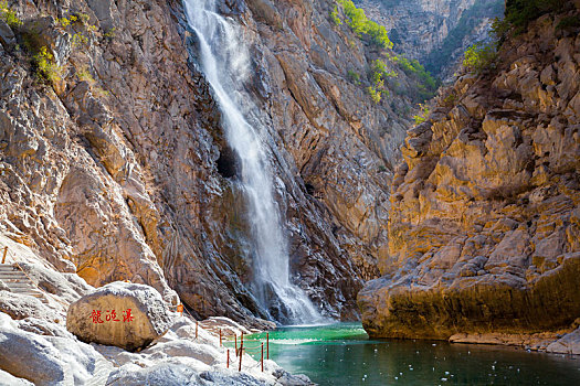 陕西咸阳郑国渠风景区泾河大峡谷