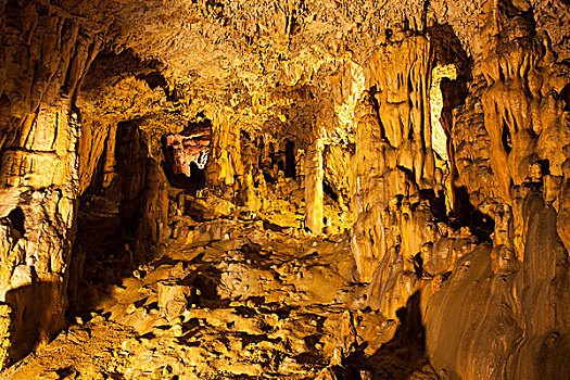 钟乳石,洞穴,克尔克岛,克罗地亚,海湾,欧洲