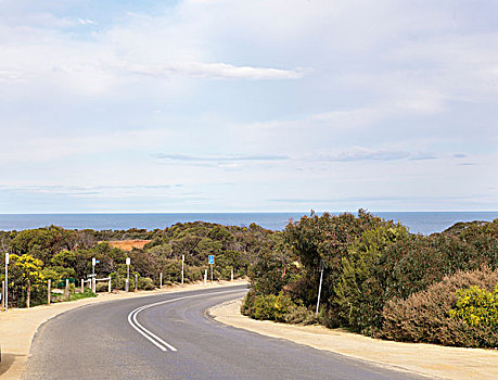 空,沿岸,道路,国家公园,澳大利亚