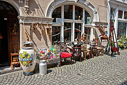 古玩店,器物,展示,户外,莱茵兰普法尔茨州,德国