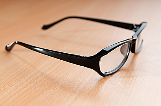 视力,眼镜,木质背景